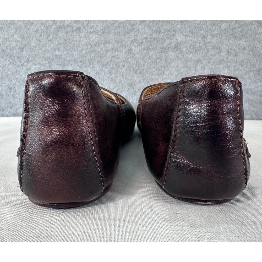 BED|STU Women's sz 6.5 Shuffle Cobbler Series Leather Mary Jane Flats Mahogany - Picture 4 of 10